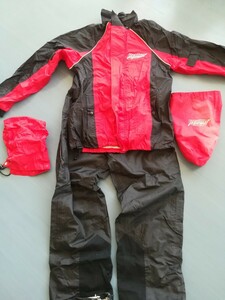 コミネ KOMINE Breathter’ ALL- WEATHER-FABRICS Rain-Gear レインウェア上下セット サイズ EU-M JP-L ナイロンウエア＆パンツ 訳あり品