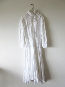 【定価8万】 美品 2020SS ISABEL MARANT ETOILE / イザベルマランエトワール 78-06-03-06002 ALBANE リネン レースワンピース 34 WHITE