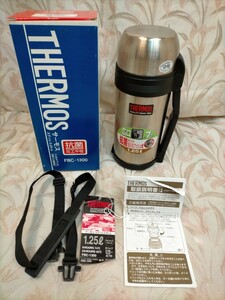 THERMOS　レトロ　ステンレスボトル　1.25L　口径約7cm　未使用品/