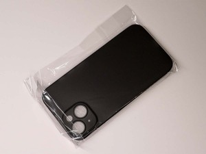 iPhone 15 ケース 黒 超薄0.2mm 半透明 つや消し