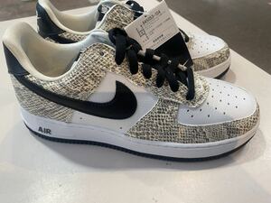 2018 NIKE AIR FORCE 1 LOW RETRO COCOA SNAKE US7 新品 白蛇 845053-104