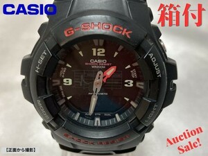 【可動品】CASIO カシオ G-SHOCK 腕時計 G-100(5158) 20気圧防水 アナデジ ブラック バックライト点灯確認済　箱付き