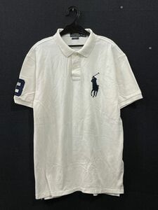 r1_7039ｗ ★定形外 配送★ POLO RALPH LAUREN ポロ ラルフローレン ビックポニーポロシャツ ホワイト メンズ XLサイズ　