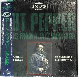 LASERDISC Art Pepper Notes From A Jazz Survivor VPLR70124 VAP VIDEO /00600