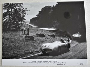 メルセデス・ベンツ　３００ＳＬＲ　１９５５年スイス・グランプリ　広報写真　生写真