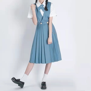 [即日出荷/送料無料] ジャンパースカート　女子学生服 長袖 制服 コスプレ JK 女子高生