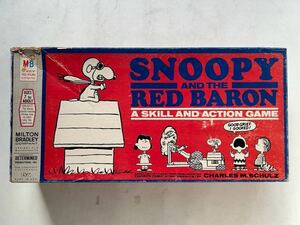 ヴィンテージスヌーピーゲーム SNOOPY and the RED BARON ボードゲーム フライングエース 検チャーリーブラウン、PEANUTS、vintagesnoopy