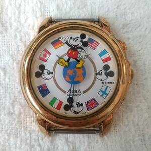 珍品 ALBA ミッキーマウス 地球が回る 腕時計