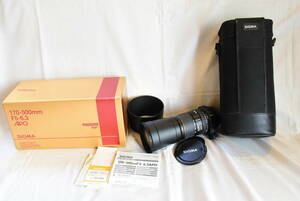 ★希少後期型★現状品★シグマ SIGMA 170-500mm F5-6.3 APO PENTAX Kマウント 元箱・専用ケース・三脚座付 #429K770