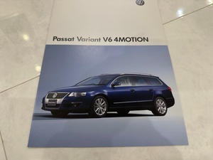 ☆ フォルクスワーゲン Passat Variant V6 4MOTION カタログ　VOLKSWAGEN☆