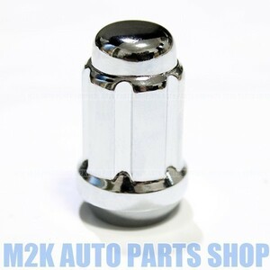 M12 ロックナット ホイールナット スリット スチール【ナット 1個 】 19HEX 21HEX P1.25 袋 アルファロック 銀 クロームメッキ 日産 スズキ