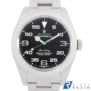 ロレックス エアキング 116900 ブラック ランダム番 中古 メンズ 腕時計　