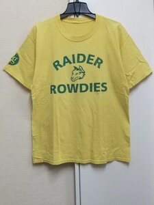 [送料無料](t23d4)LカレッジTライト州立大学raider rowdiesアーチロゴ3段usaアメリカ輸入古着半袖プリントTシャツNCAA