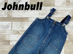 ☆送料無料☆ Johnbull ジョンブル 未使用 チューブ サロペット オーバーオール キッズ M ユニセックス インディゴブルー 定価17000