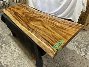 モンキーポッド3621　一枚板無垢 乾燥材　1700ｘ620-500ｘ65mm カウンター　センターテーブル　ダイニングテーブル　テレビ