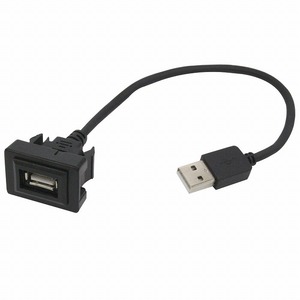 トヨタAタイプ アルティス AVV50N H24.5～現在 USB接続通信パネル USB1ポート 埋め込み 増設USBケーブル 2.1A 12V