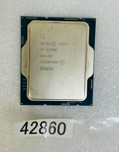 CPU インテル Core i7-12700 SRL4Q LGA1700 i7 第12世代 プロセッサー i7 12700 i7 12th generation 中古動作確認済み