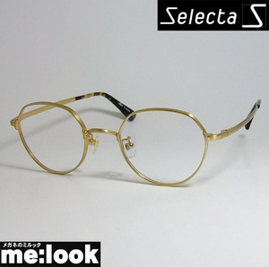 Selecta セレクタ クラシック ヴィンテージ レトロ 眼鏡 メガネ フレーム 87-5023-2 ゴールド