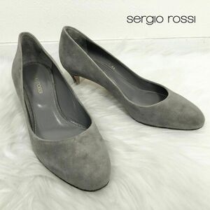 Sergio Rossi セルジオロッシ スエード パンプス グレー