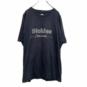 Dickies プリントTシャツ Lサイズ ディッキーズ ロゴT 黒 ブラック 古着卸 アメリカ仕入 a603-5122