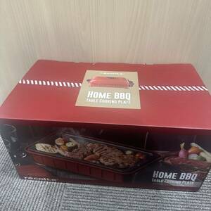 【新品・未使用】recolte Home BBQ ホットプレート　赤色　ホームバーベキュー