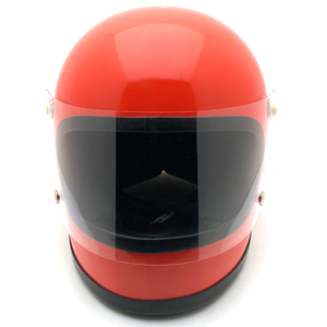 送料無料 BHVシールド付 SHOEI S-12 ORANGE 56cm/ショウエイs12オレンジビンテージヘルメット族ヘル国産旧車70sシェル