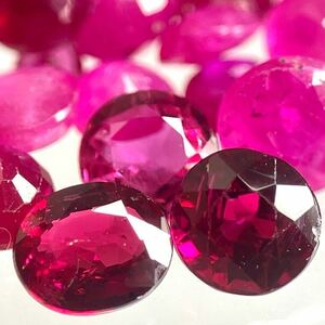 ［天然ルビーおまとめ］ A 30ct 裸石 宝石 コランダム corundum jewelry ジュエリー ruby 紅玉 DG7 ②