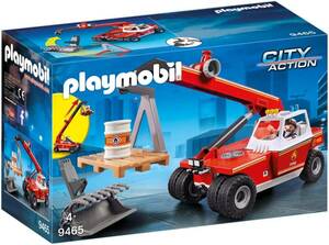 即決！新品 PLAYMOBIL 9465 消防クレーン車 プレイモービル