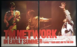 切り抜き　TM NETWORK　11ページ　IN EARLY SUMMER CAROL TOUR 小室哲哉 宇都宮隆 木根尚登