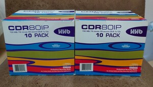 未使用 HHB CDR80IP 10PACK×2 CD-R 80分/700MB