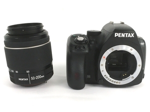 【動作保証】PENTAX K-50 一眼レフ ボディ SMC PENTAX-DAL F4-5.6 50-200mm ED WR レンズ セット 中古 訳有 Y8694923