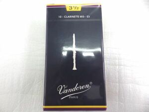 VANDOREN バンドレン　E♭クラリネット　エスクラ　リード　Traditional トラディショナル（青箱） 3・1/2番 1箱　野中貿易正規輸入品