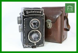 【同梱歓迎】完全実用■Rolleicord Model 1■シャッター全速完動■ケース付き■CCC567