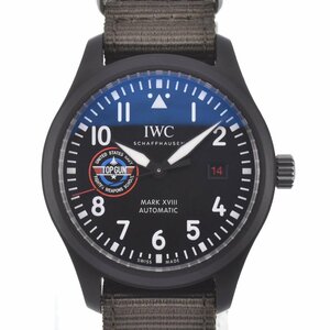 △ IWC SCHAFFHAUSEN IW324712 パイロット ウォッチ マーク XVIII トップガン SFTI メンズ 極美品 箱・保証書付き K#126498