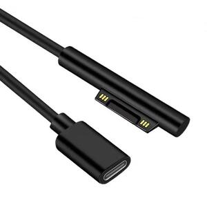 Surface 充電ケーブル PD高速充電 USB-C to Surface 0.2m ケーブル Type-C マイクロソフト Surface Pro/Go/Laptop/Book 対応