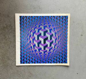 ヴァザルリ 1974年 南画廊 Victor Vasarely オプアート・オプティカルアート ヴィクトル・ヴァザレリ　展示会冊子