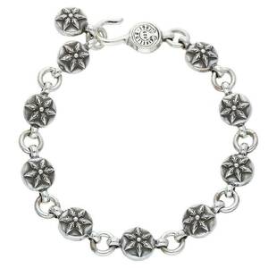 クロムハーツ Chrome Hearts #2 NO2 STAR BALL #2スターボール サイズ:#2 シルバーブレスレット 中古 GZ11