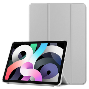 iPad ケース　iPadPro(11インチ)2/3/4世代・ iPadAir4/5世代（10.9インチ) 兼用　スマートカバー PUレザー アイパッド ケース　　グレー