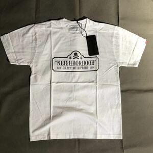 1円～ 新品未使用 neighborhood ネイバーフッド t.n.t-c tee ドクロ 白 Lサイズ TEE Tシャツ ホワイト 