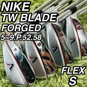 激レア ナイキ タイガーウッズ VR ブレード フォージド メンズゴルフ アイアン 8本 TIGER WOODS VR BLADE FORGED NIKE 右利き 