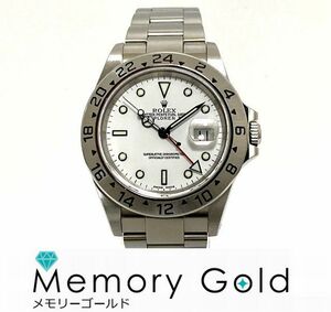 ☆ROLEX　ロレックス　16570　P番　エクスプローラーII　ホワイト　並行ギャランティ　美品！　A51390