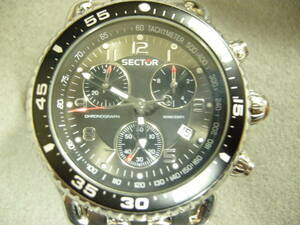 【中古品】セクター/SECTOR腕時計 クォーツ 290 アナログ表示 クロノグラフ 100m防水
