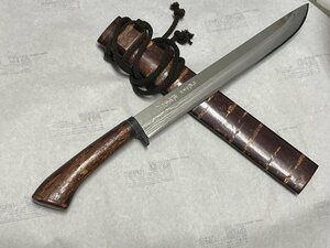 佐治武士　雅（黒武者型） 白紙多層鋼　和式ナイフ　未使用保管品