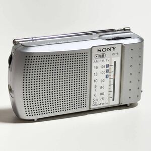 送料無料！ SONY ソニー ICF-8 FM/AM 2バンド ハンディーポータブルラジオ ♪ 防災用 ラジオ