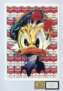 DEATH NYC アートポスター 世界限定100枚 ポップアート ドナルドダック アンディウォーホル Campbell キャンベル ディズニー 現代アート 
