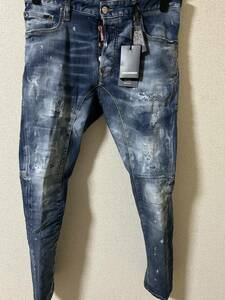 新品 正規品 22AW ディースクエアード デニム 46 TIDYBIKERJEAN バイカー