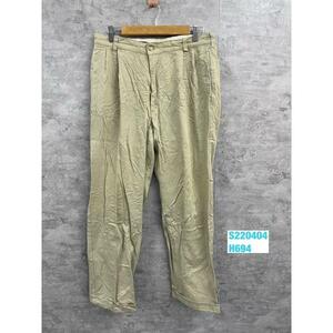 POLO RalphLauren ポロ チノパンツ ベージュCHATFIELD PANT ジップフライ ツータック 34/36 実寸W33in USA S220404-H694