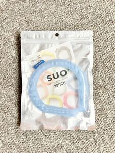 SUO 28°ICE COOL RINGアイスリング ブルー L クールリング