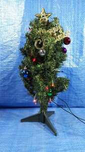 ajny★通電確認済★クリスマスツリーセット ファイバーツリー 60cmのツリーが2本