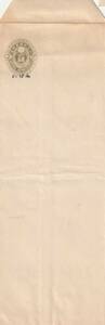 □【切手付き封筒】美麗 1877年 切手付き封筒 小判２銭 みほん字入り！ JPSカタログ SE15 【切手付き封筒】